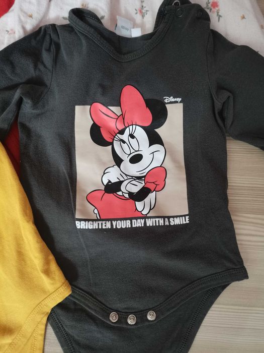 Salopeta+rochita+2 Body-uri mărimea 74