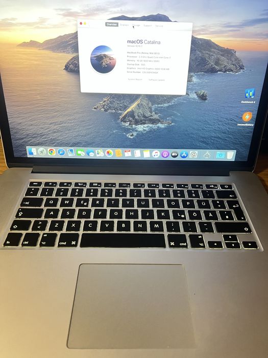 Macbook pro 15 Retina 2012 16gb ram