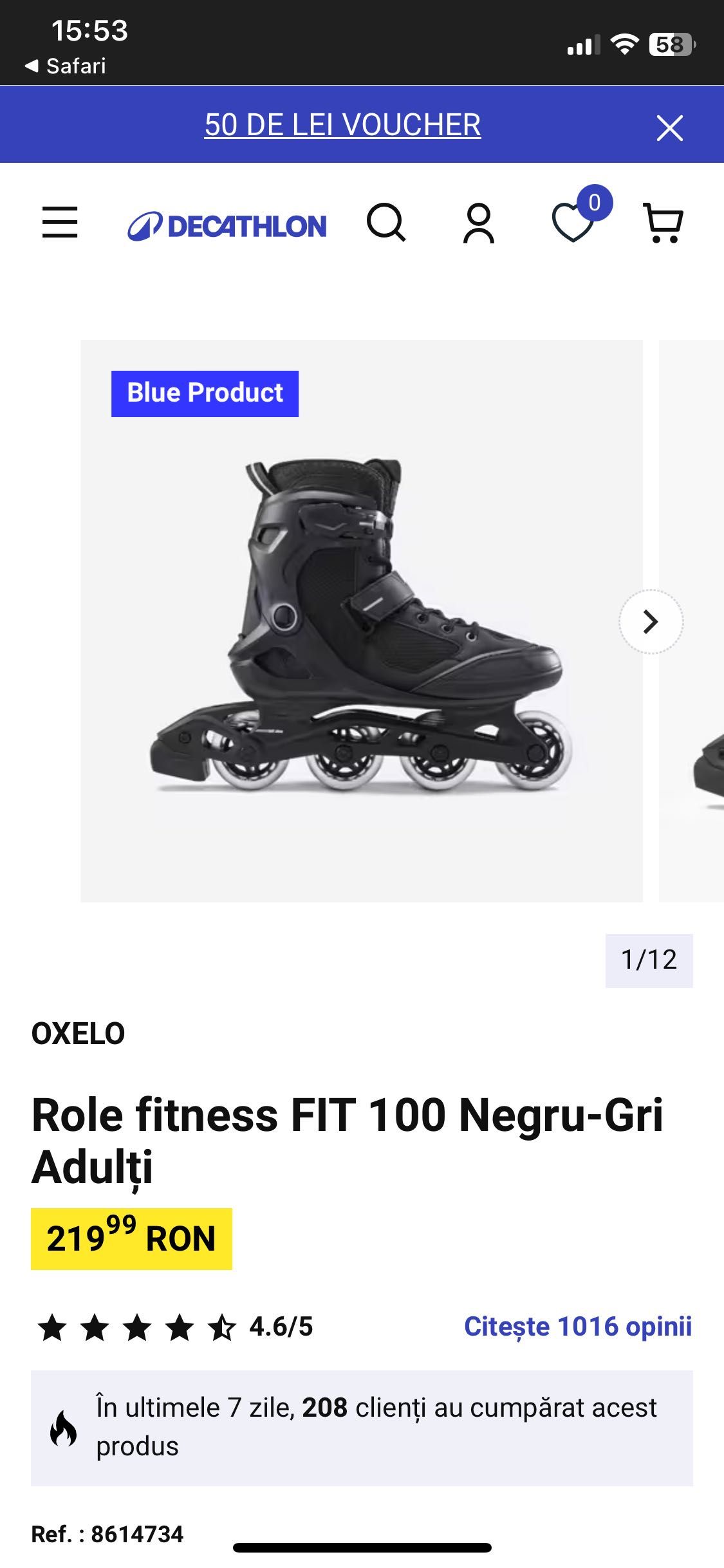 Role OXELO mărimea 36