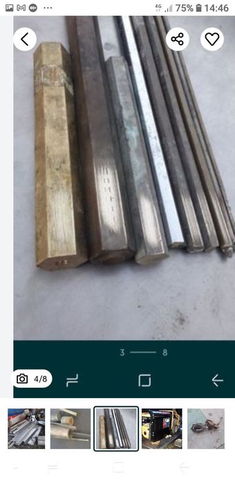 Fulie,bara hexagon bronz cupru inox,roaba,bile fier,vana,piatra moara
