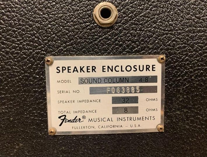 Absolut frumoasă pereche de boxe vintage Fender Sound Column 4-8 PA. A
