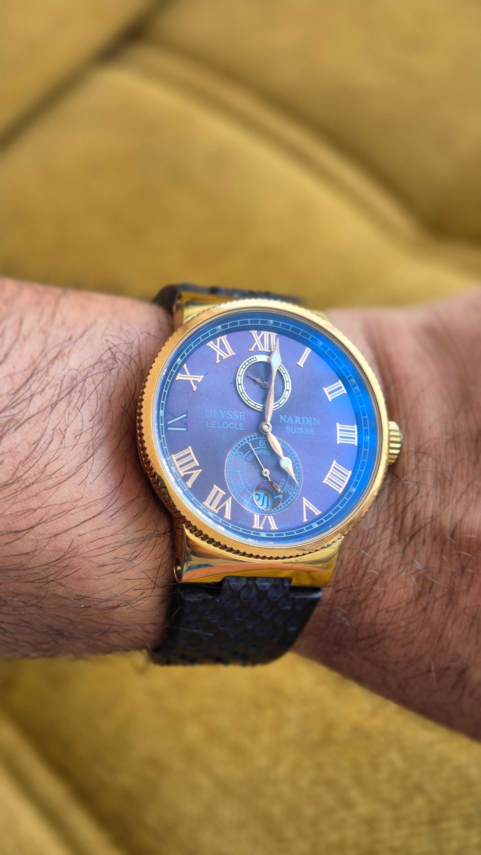Ulysse Nardin - каишка от питон