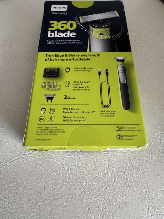 One Blade 360- aparat de ras-tuns- 2 rezerve