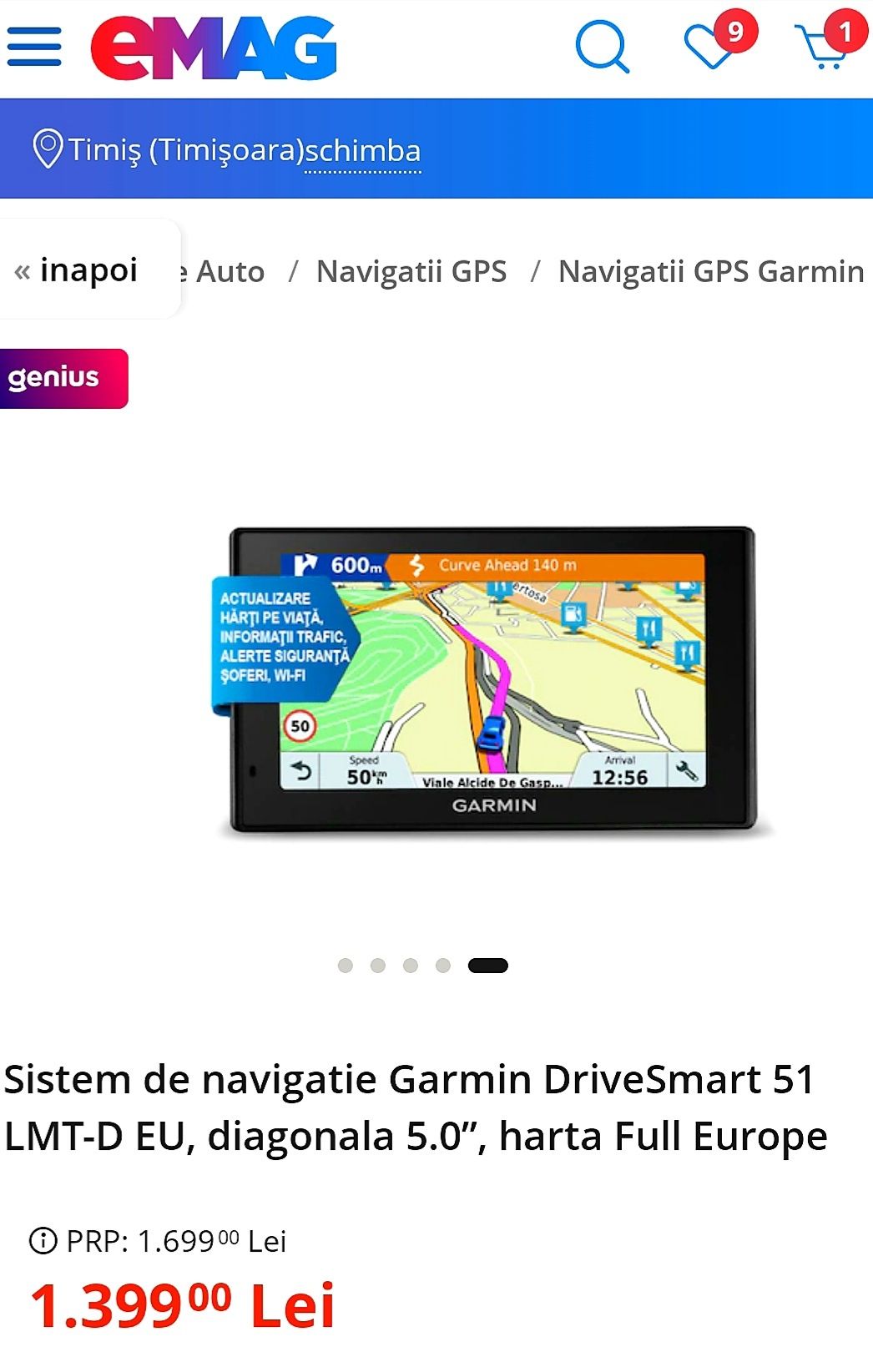 Gps*GARMIN*2024*Autocar-Camion-Microbuz-Masina-AutoRulota*Navigatie EU