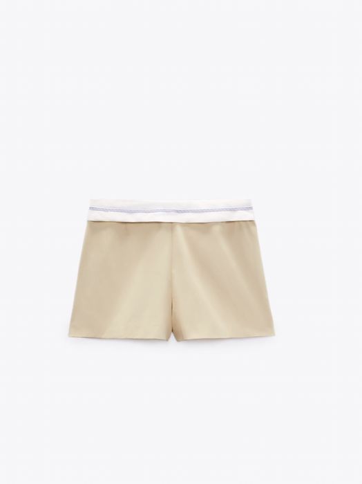 beige skort ZARA