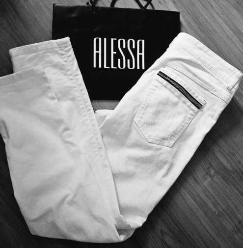 Бели дънки Alessa