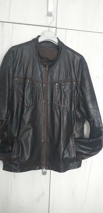 Мъжко фирмено кожено яке размер ххл -200лв.
