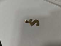 Pandantiv inițială S aur 18k 1.46gr (r)