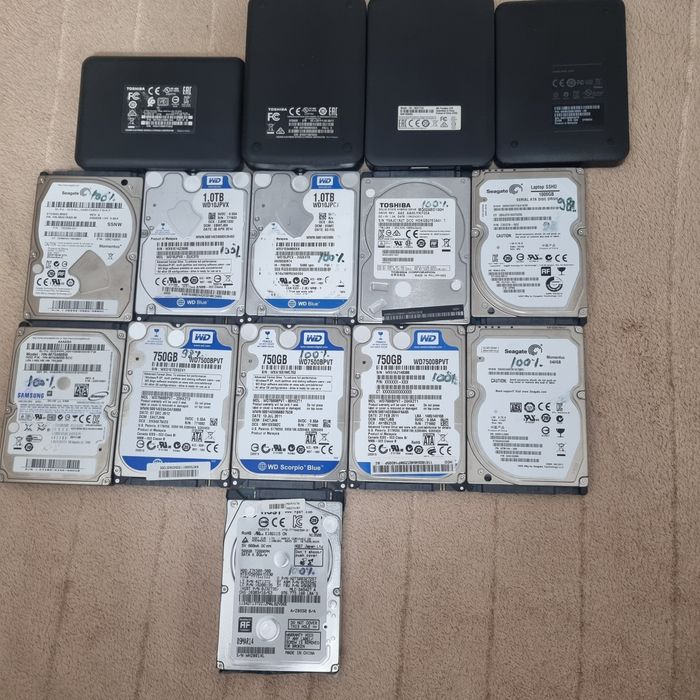 Lot Hdd Extern+Hdd laptop