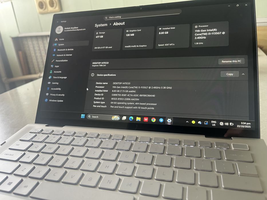 Notebook Dell Inspiron 7306 2в1