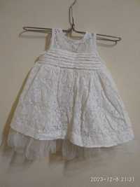 Детское платье белое