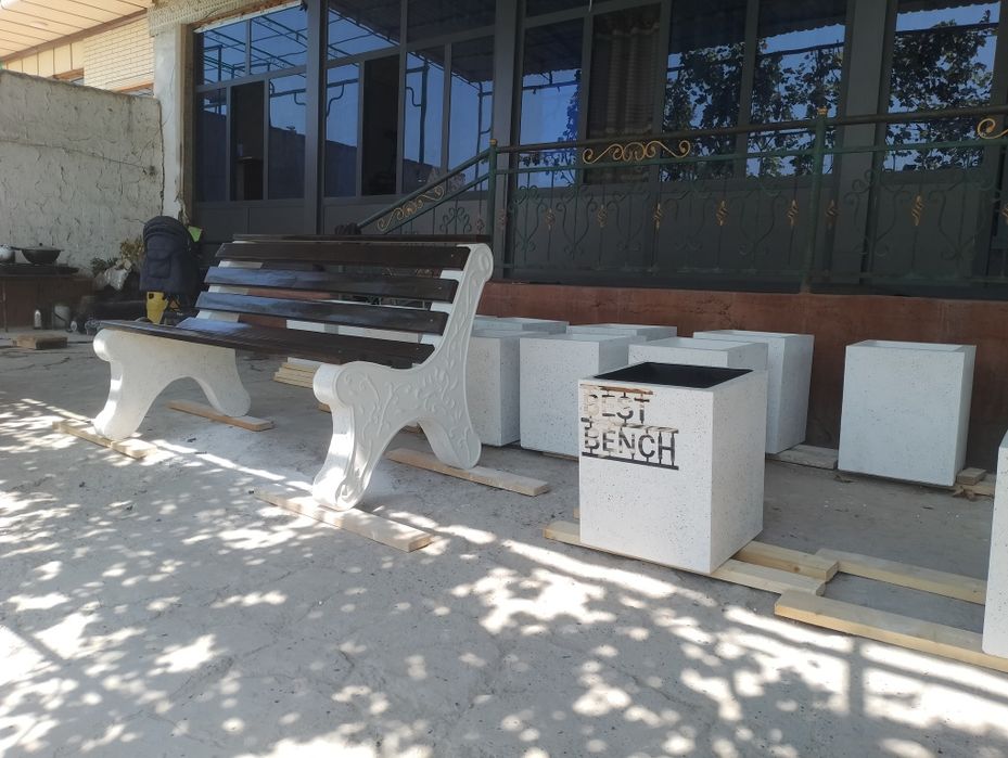 Скамейка вазон урна кашпо анти парковка