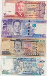 Lot 4 bancnote FILIPINE