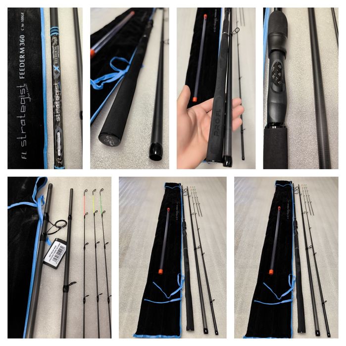 SET 2 Lansete Feeder FL Strategist Method Feeder 3.60M, 100G, 3+3SEG