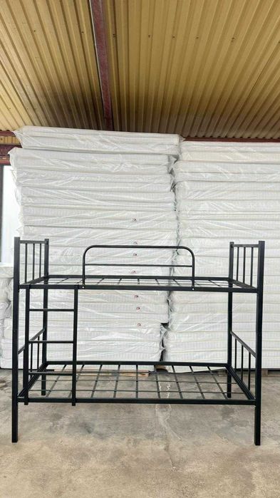 Pat metalic etajat Model BEL 2 + 2 saltele 12 cm–Super Oferta-in stoc!