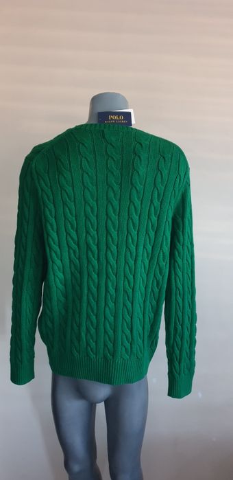 POLO Ralph Lauren Cable Cotton / Knit / L НОВО! ОРИГИНАЛ Мъжки Пуловер