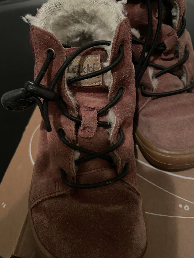 Обувки за босо ходене Tikki Beetle Leather Bordeaux