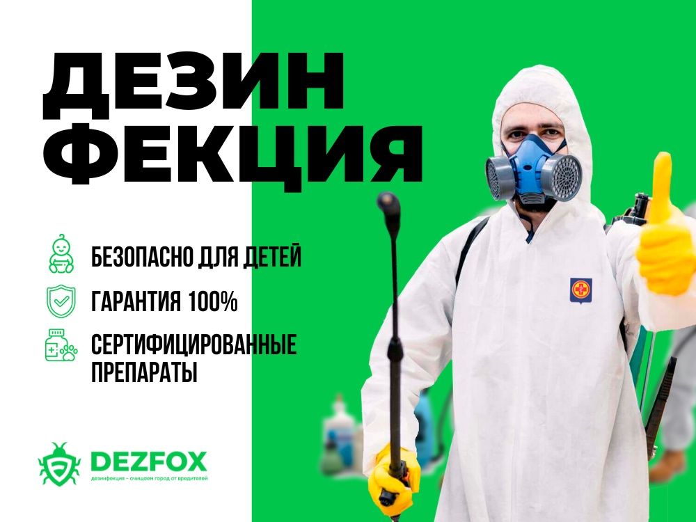 Дезинфекция Уничтожение Клопов Таракан Мышей БЕЗОПАСНО Санобработка