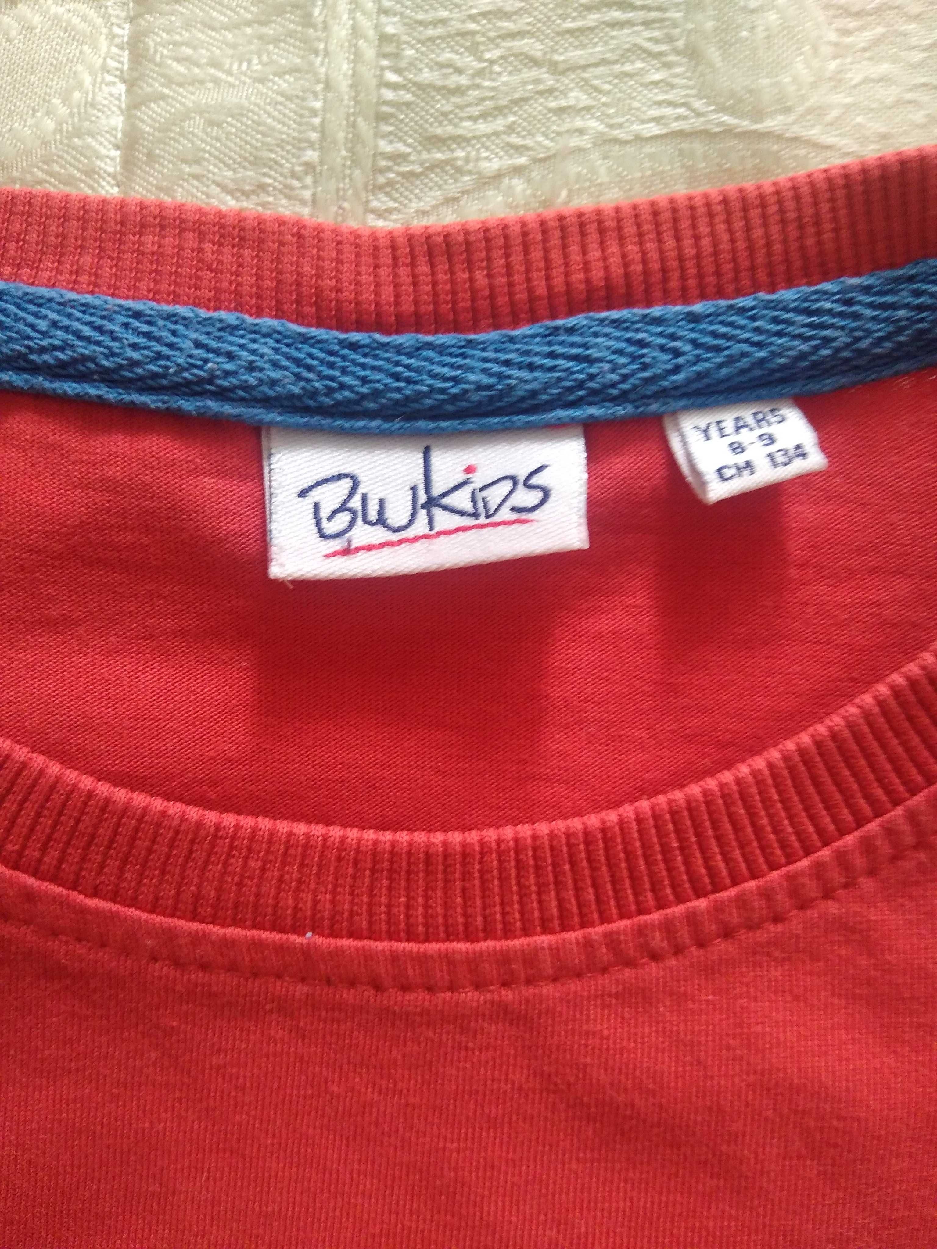 Tricou Blukids copii 8-9 ani pe roșu