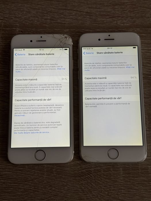 2 iPhone 6 pentru piese sau folosite ca ipad, tableta sau ipod touch