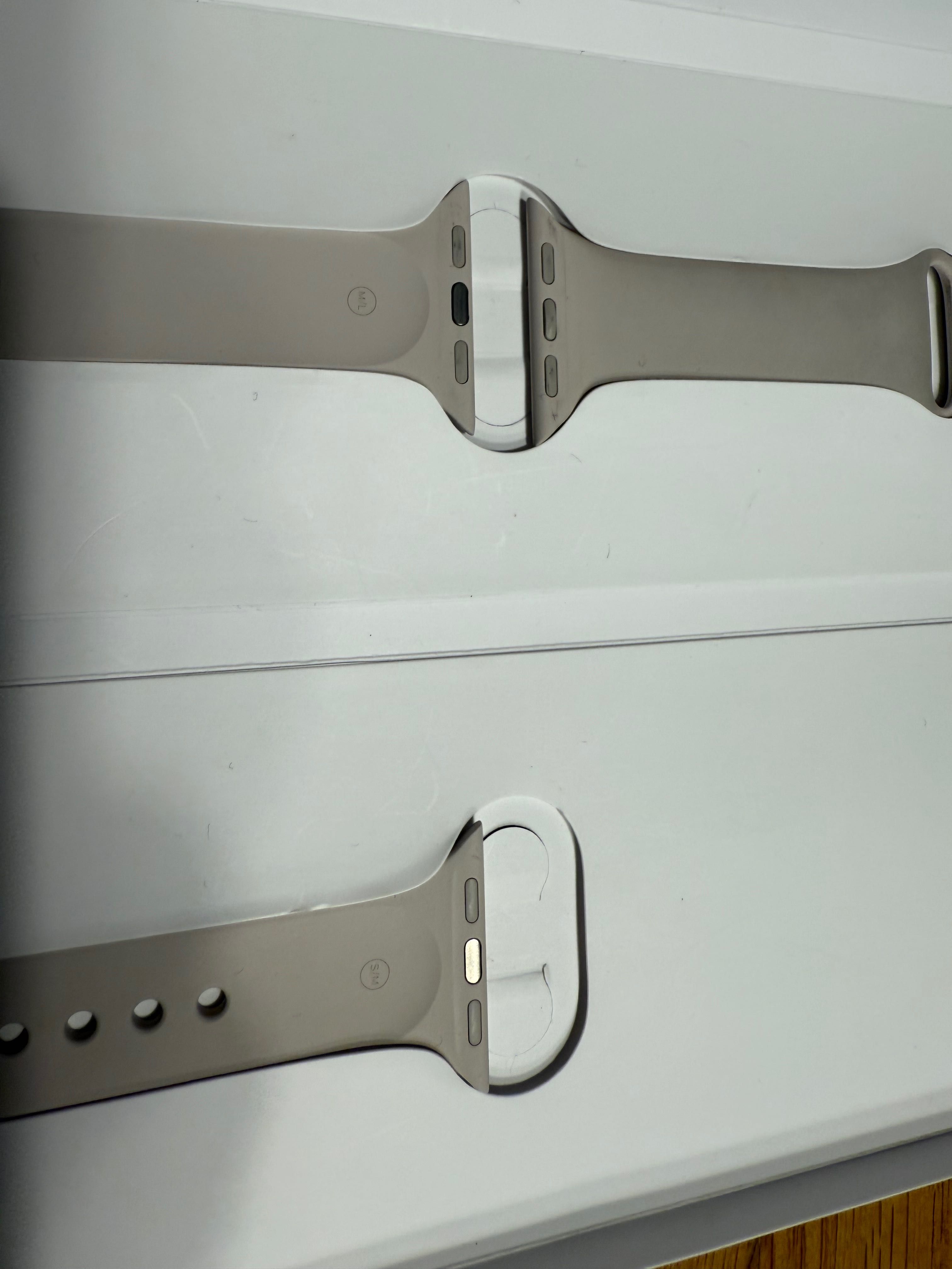 Apple Watch оригинална каишка верижка, нова в кутийка S/M и M/L каучук