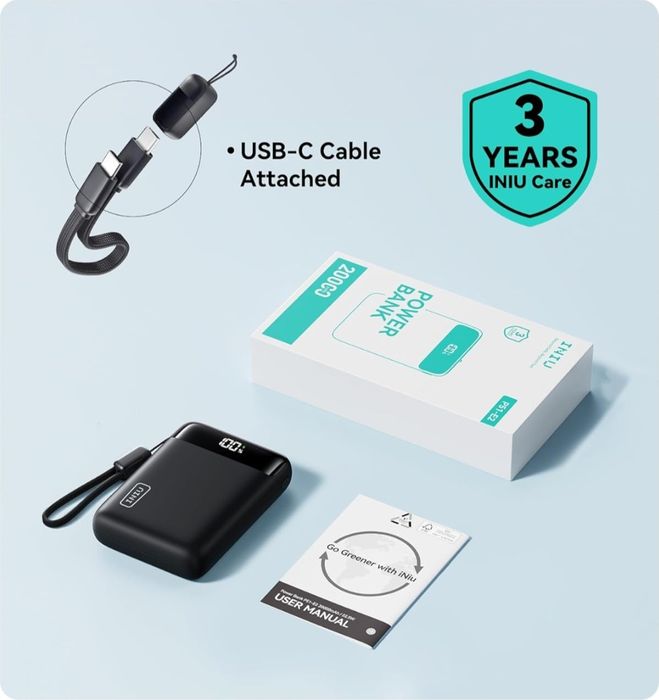 Baterie acumulator externa INIU  20.000 mAh sigilata