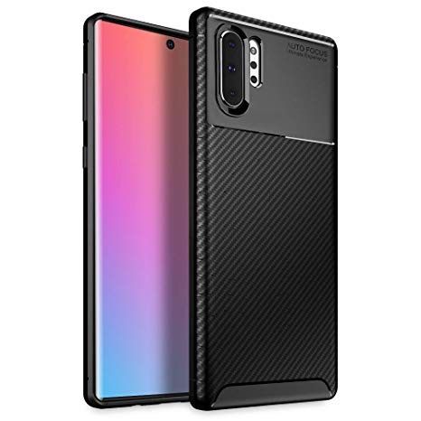 Samsung Note 10 Note 10 Plus S10 Plus Husa Slim Carbon Silicon Neagra