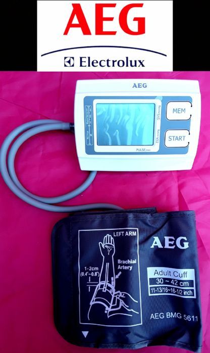 TENSIOMETRU de braț AEG cu ecran mare LCD 2X60 Memorii NOU - 120 Lei