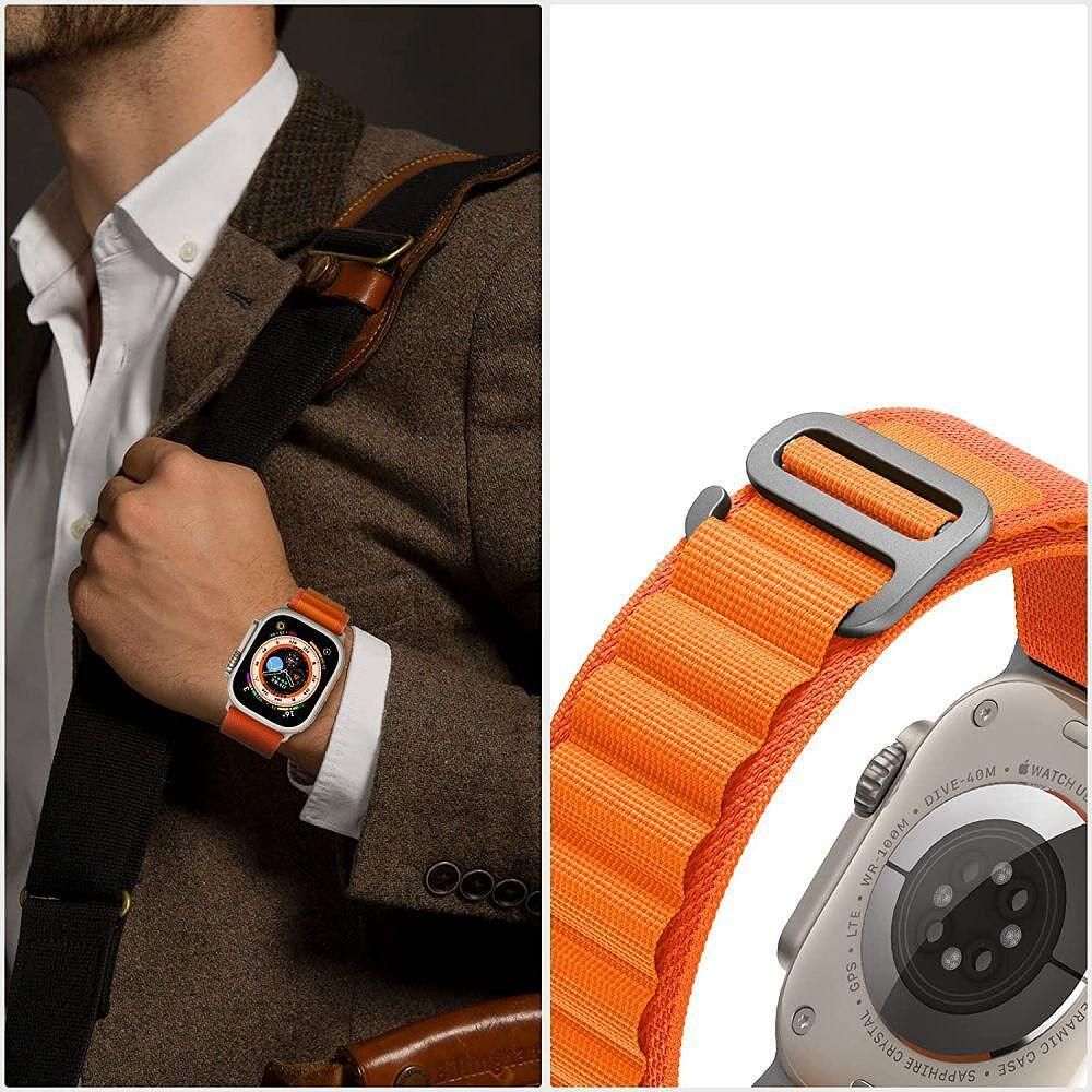 Каишка tech protect nylon pro за apple watch ultra/ ultra 2 orange/mou