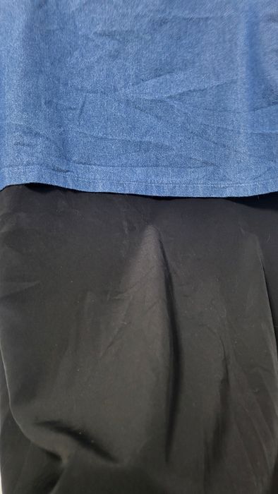 Рокля в комбинация с дънков плат