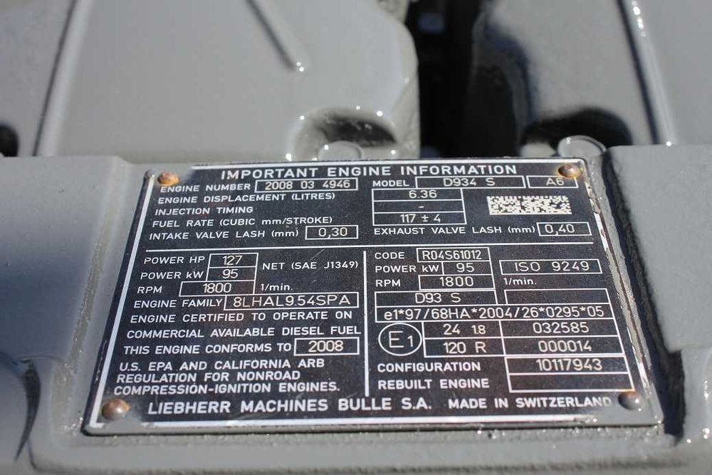 Motor complet Liebherr D934 S A6 - Piese de motor Liebherr