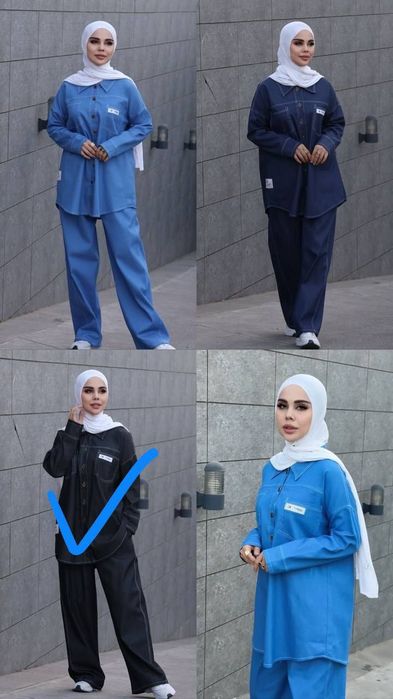 Двойка Жинса черного цвета