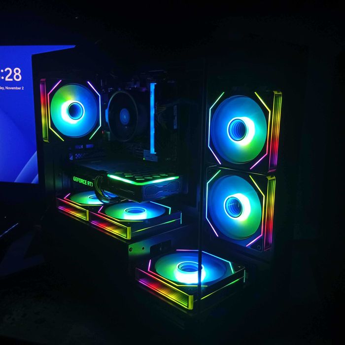 Гаранция!Геймърски Компютър/R5 5500/3060Ti/16GB ram/512GB nvme