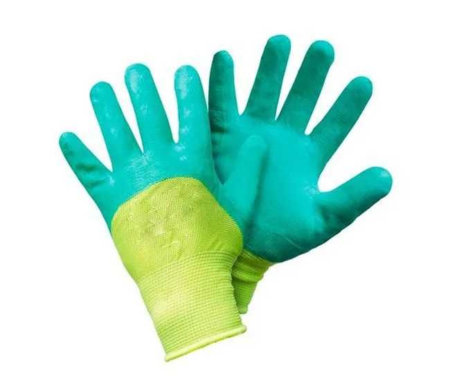 Нитриловые перчатки с обливом