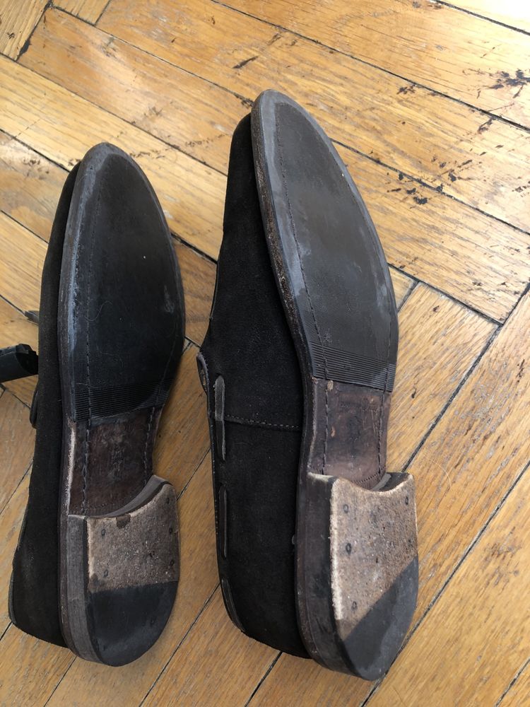 Pantofi Massimo Dutti - piele intoarsa