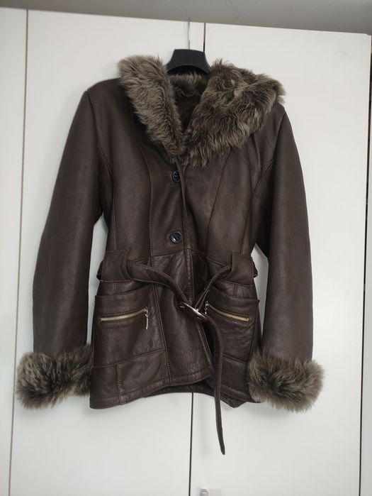 Cojoc piele blana naturala