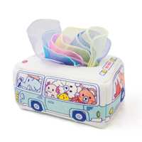 Текстилна кутия за кърпички/салфетки монтесори играчка за изваждане