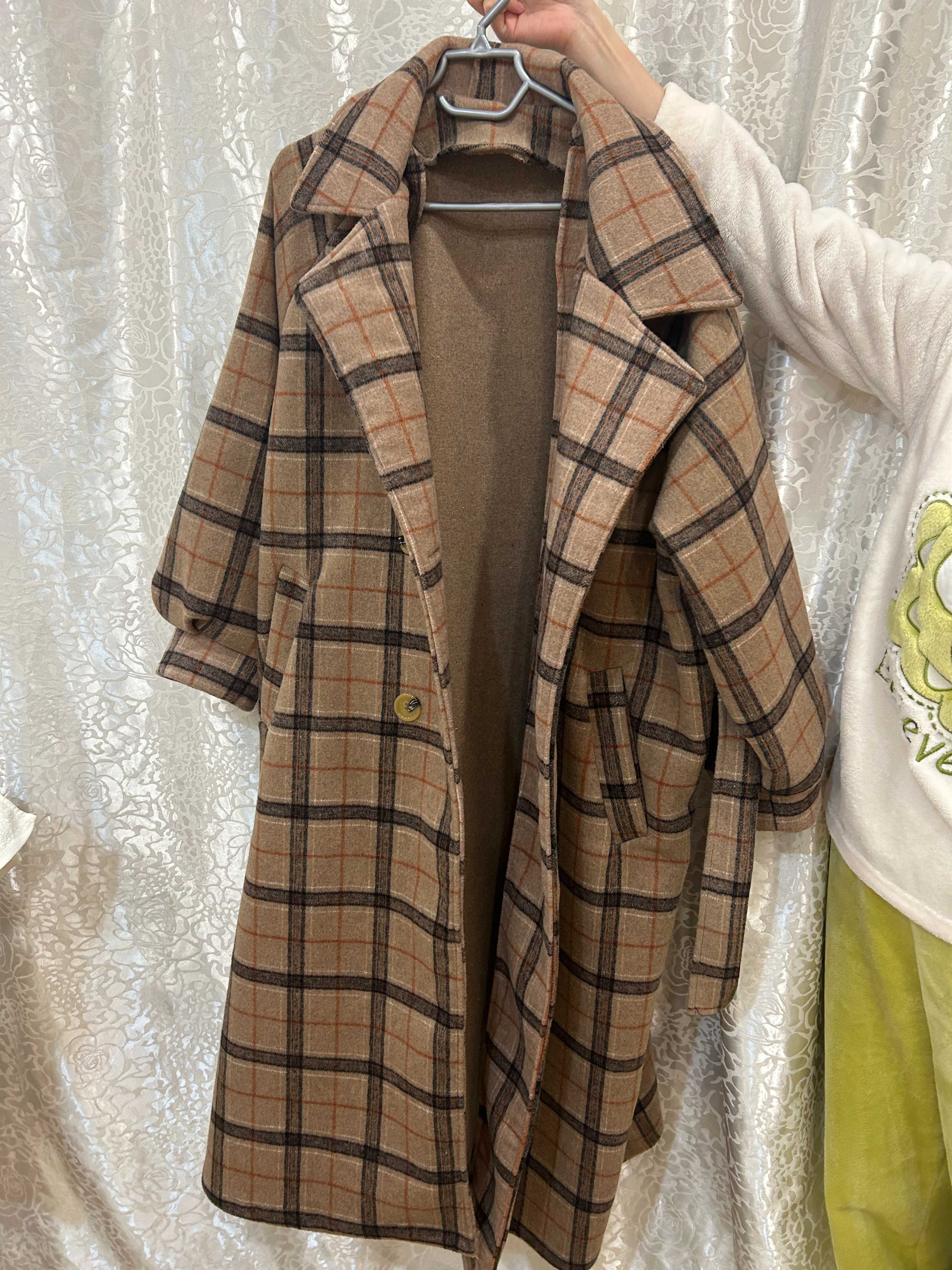 Женское пальто универсального размера, цвет хаки, производство Китай.
