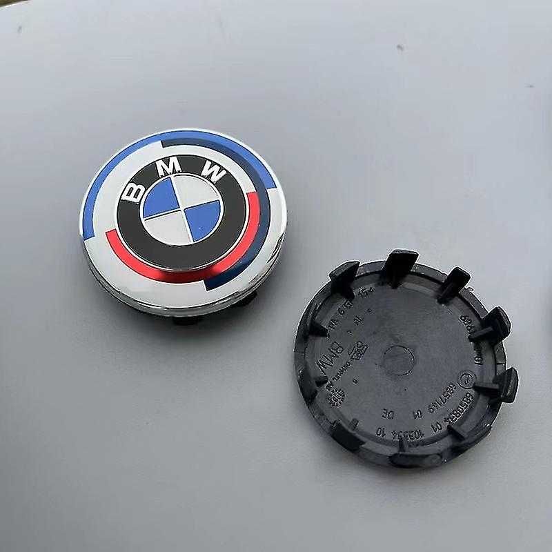 Capace Roti Sigle Embleme Jante BMW ALB NEGRU / Full Negru 56MM/68MM