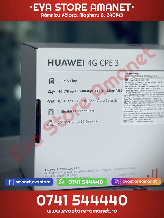 Router wireless cu SIM Huawei B530-336 4G Plus Flybox