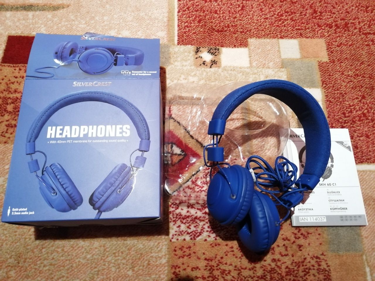 Нови слушалки Silvercrest skh 60 c1 - сини
