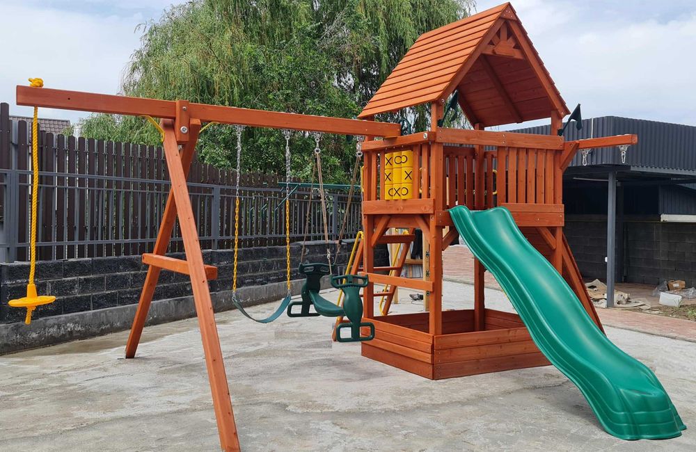 Детские игровые комплексы из дерева Доставка по всему Казахстану