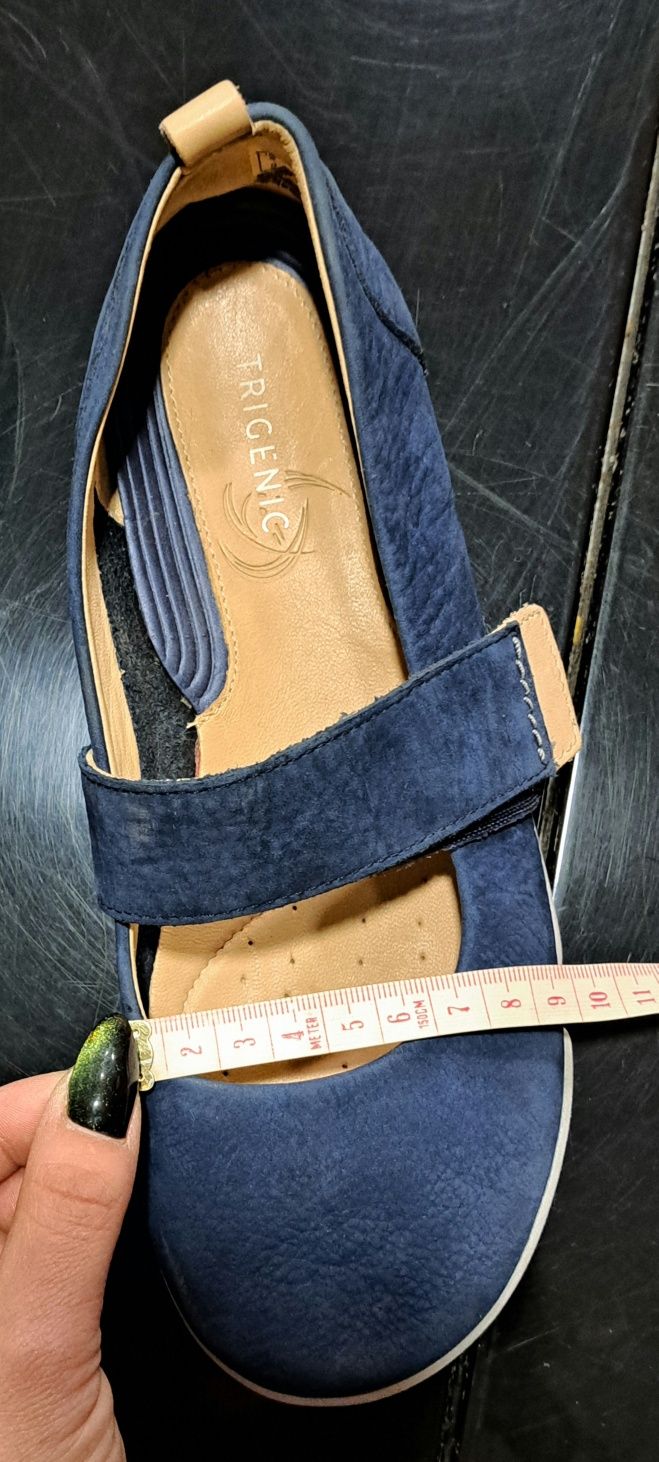 Обувки Clarks Tri Carrie Navy Nubuck