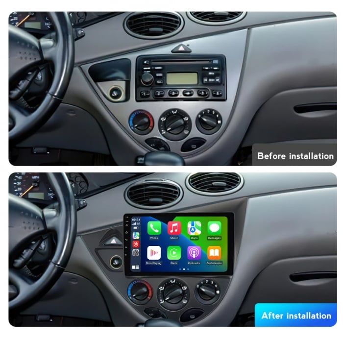 Navigatie Android Ford Focus MK1 Carplay Android Auto Camera Marsarier