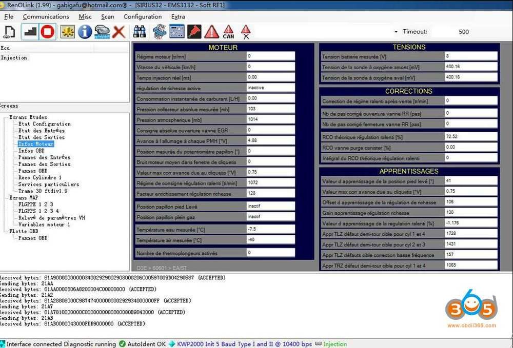 Tester Diagnoza Auto dedicata RENAULT RENOLINK