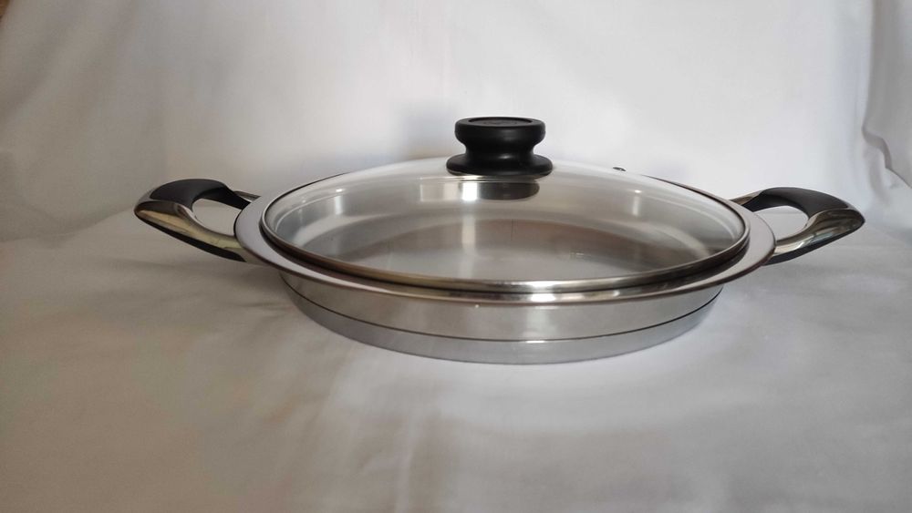 АМС масивен плитък голям тиган за индукция отличен