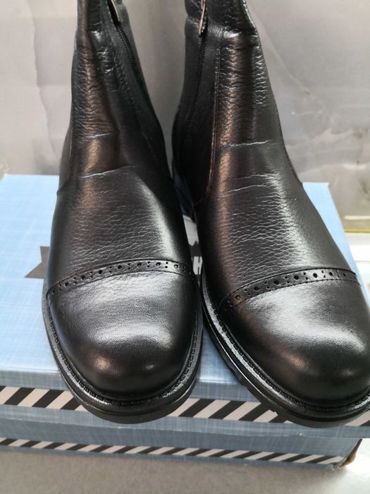 Нови зимни мъжки обувки, естествена кожа