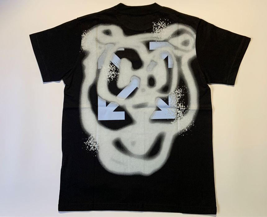 Tricou Off White Negru