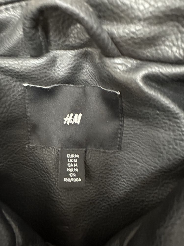 Мъжко кожено яке М размер H&M