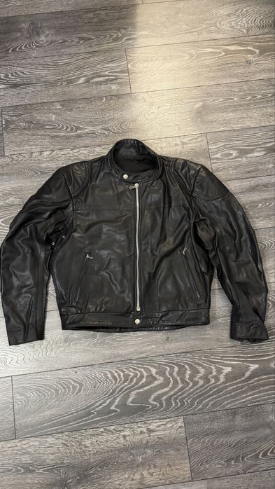 Мото яке от естествена кожа